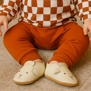 Calça Bebê/ Infantil Unissex Com Bolso Canguru - Algodão Premium Liso | Laranja