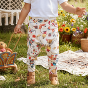 Calça Bebê/Infantil Bolso Canguru Unissex – Malha Algodão Estampada | Circo Vintage