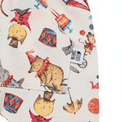 Calça Bebê/Infantil Bolso Canguru Unissex – Malha Algodão Estampada | Circo Vintage