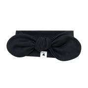 Laço de Cabelo Infantil Regulável - Algodão Stretch Liso | Preto