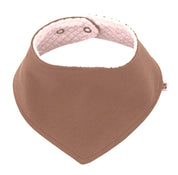 Bandana Babador Bebê Unissex –  Algodão Premium Liso | Caqui