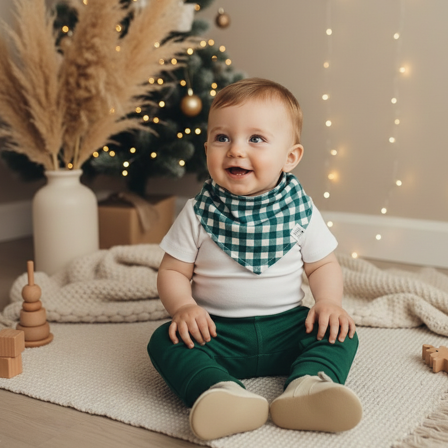 🎄 Look de Natal Minimalista e Confortável: Uma Sugestão Encantadora para o Primeiro Natal do Bebê