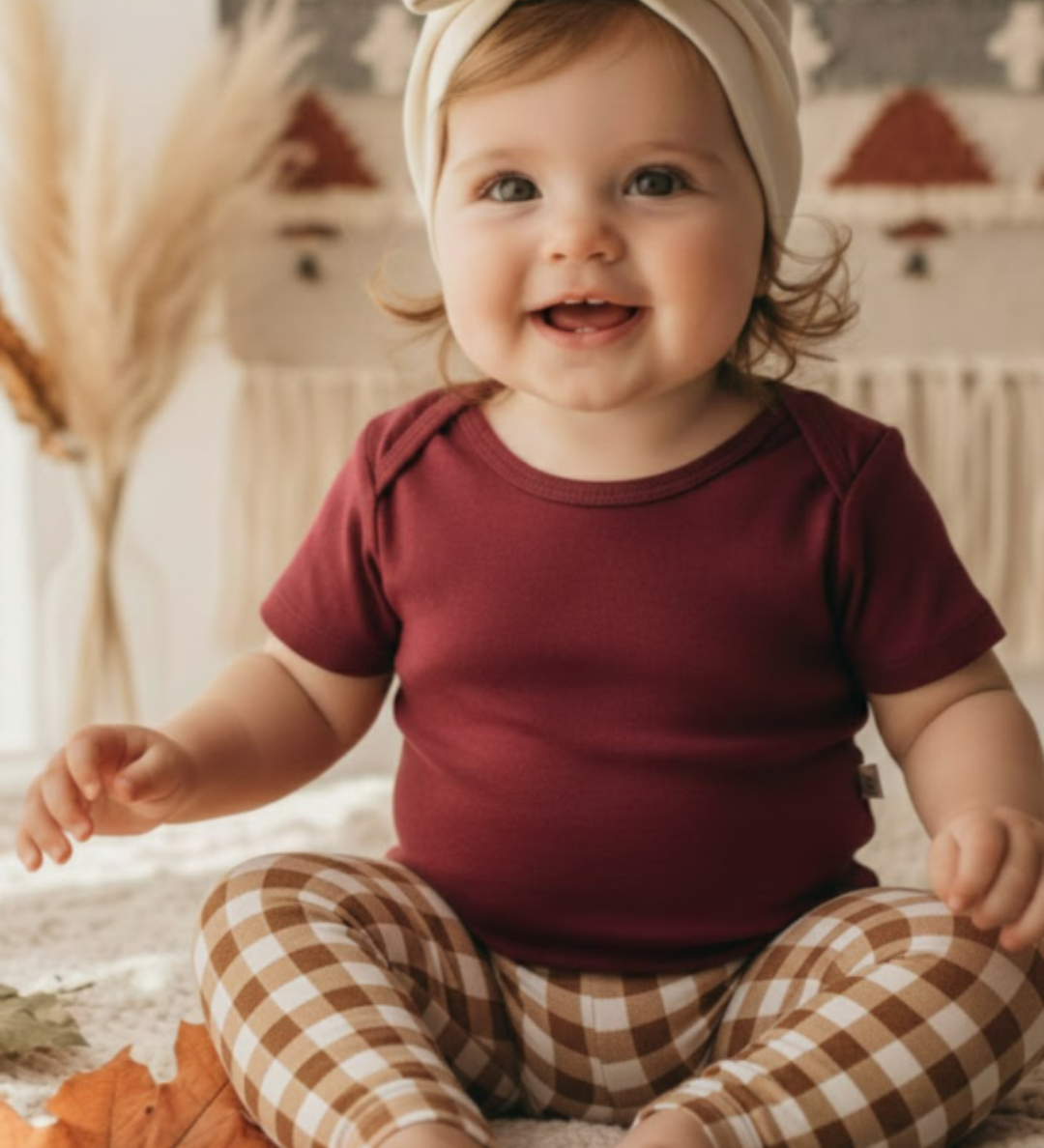 Look de Natal Minimalista e Charmoso: Vichy + Merlot para um Natal Aconchegante e Cheio de Estilo