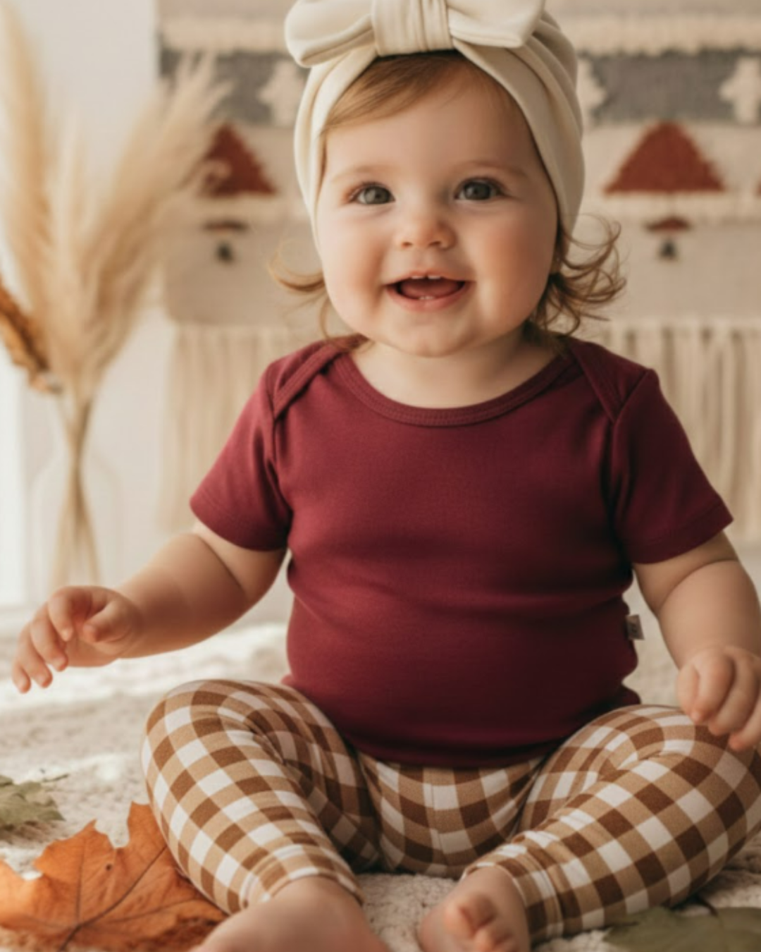 Look de Natal Minimalista e Charmoso: Vichy + Merlot para um Natal Aconchegante e Cheio de Estilo