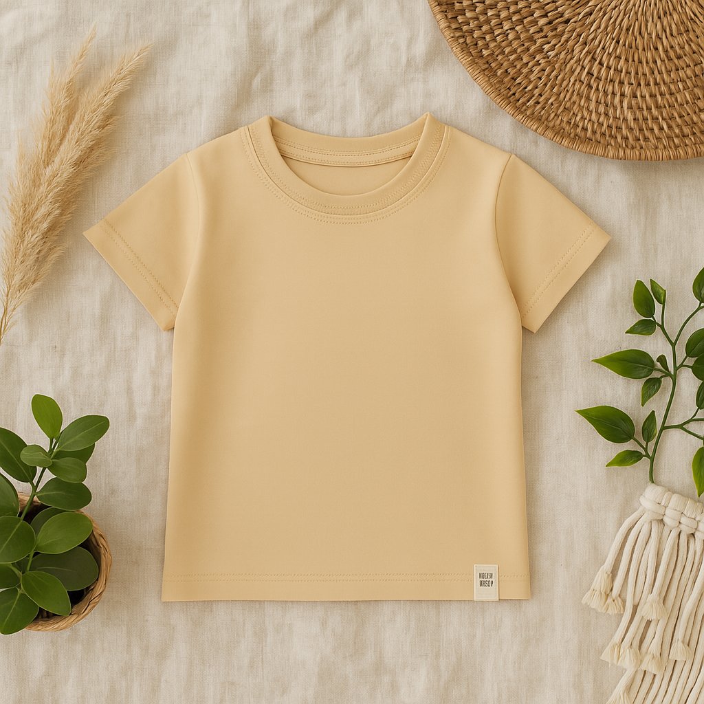Camisetas confortáveis e elegantes da Coleção Camisetas da Means Love Baby, ideais para o dia a dia dos bebês, combinando estilo e praticidade.
