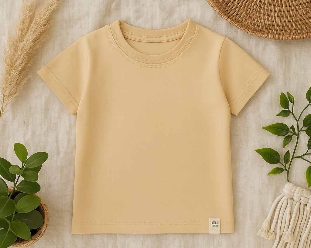 Camisetas confortáveis e elegantes da Coleção Camisetas da Means Love Baby, ideais para o dia a dia dos bebês, combinando estilo e praticidade.