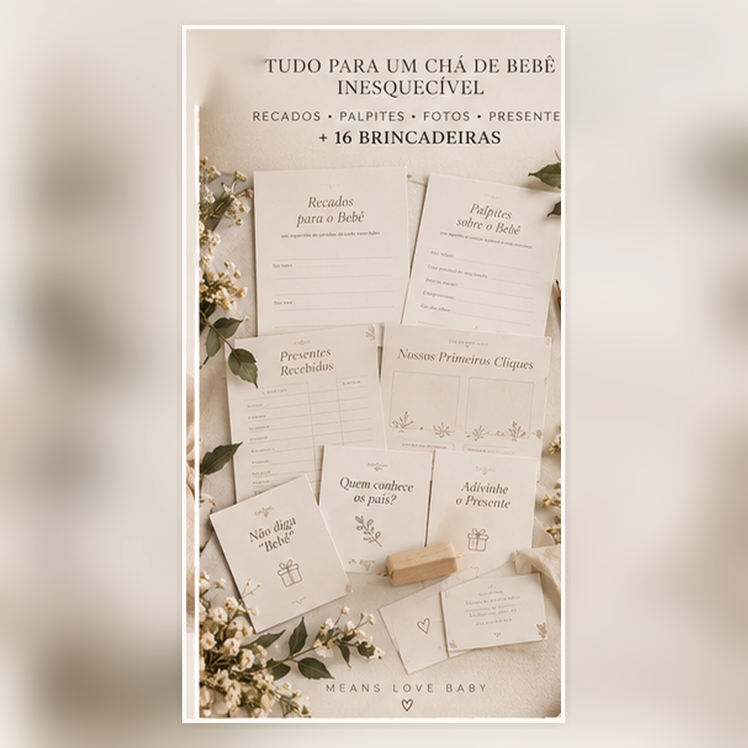 Meu Chá de Bebê - Álbum & Brincadeiras