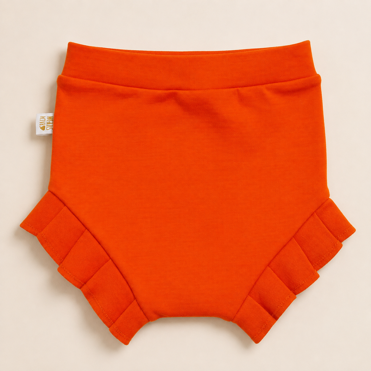 Short Plissado – Algodão Premium | Laranja