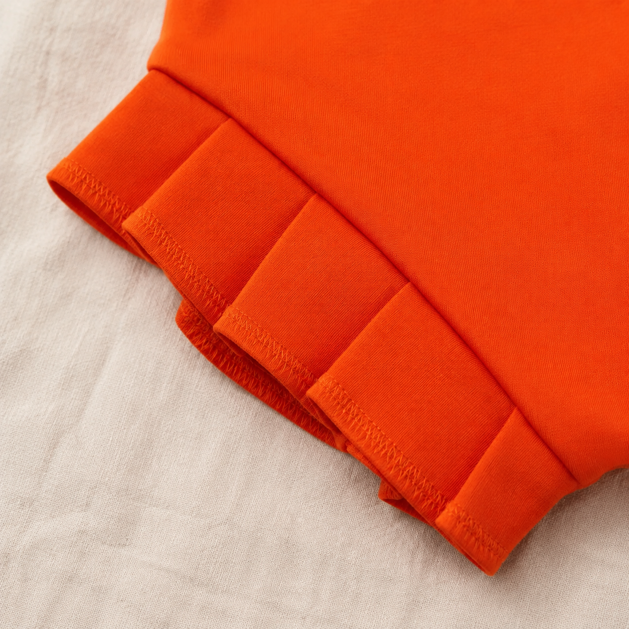 Short Plissado – Algodão Premium | Laranja