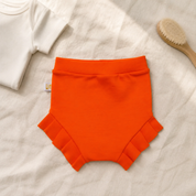 Short Plissado – Algodão Premium | Laranja