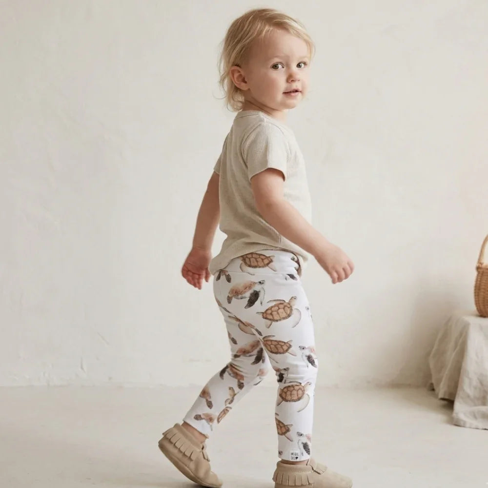 Legging - Algodão Premium | Tartarugas Aquareladas