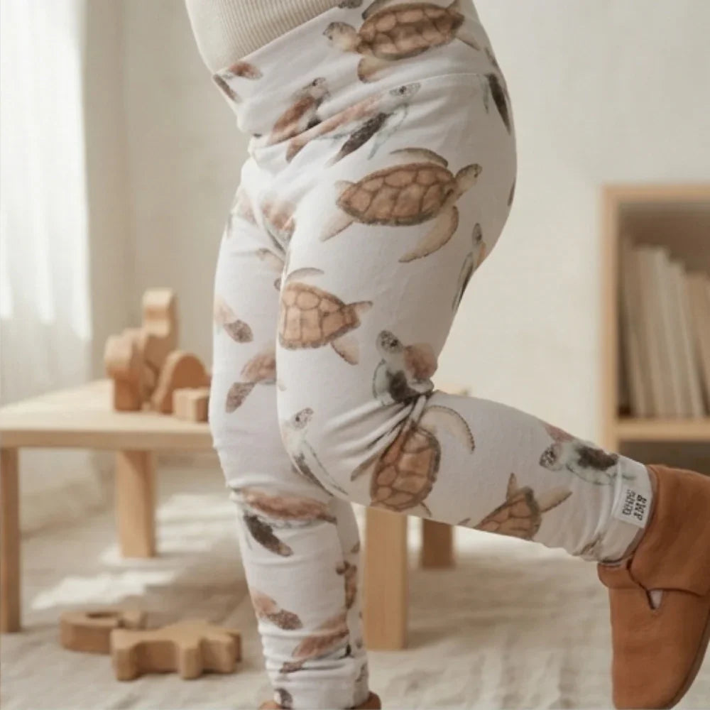 Legging - Algodão Premium | Tartarugas Aquareladas