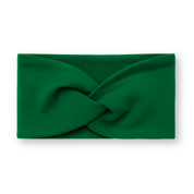 Faixinha de Cabelo Bebê - Algodão Premium Stretch Liso | Verde Bandeira