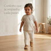 Legging - Algodão Canelado  | Off White