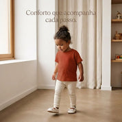 Legging - Algodão Canelado  | Off White