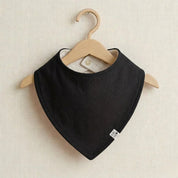 Bandana Babador Bebê Unissex – Algodão Stretch Liso | Preta