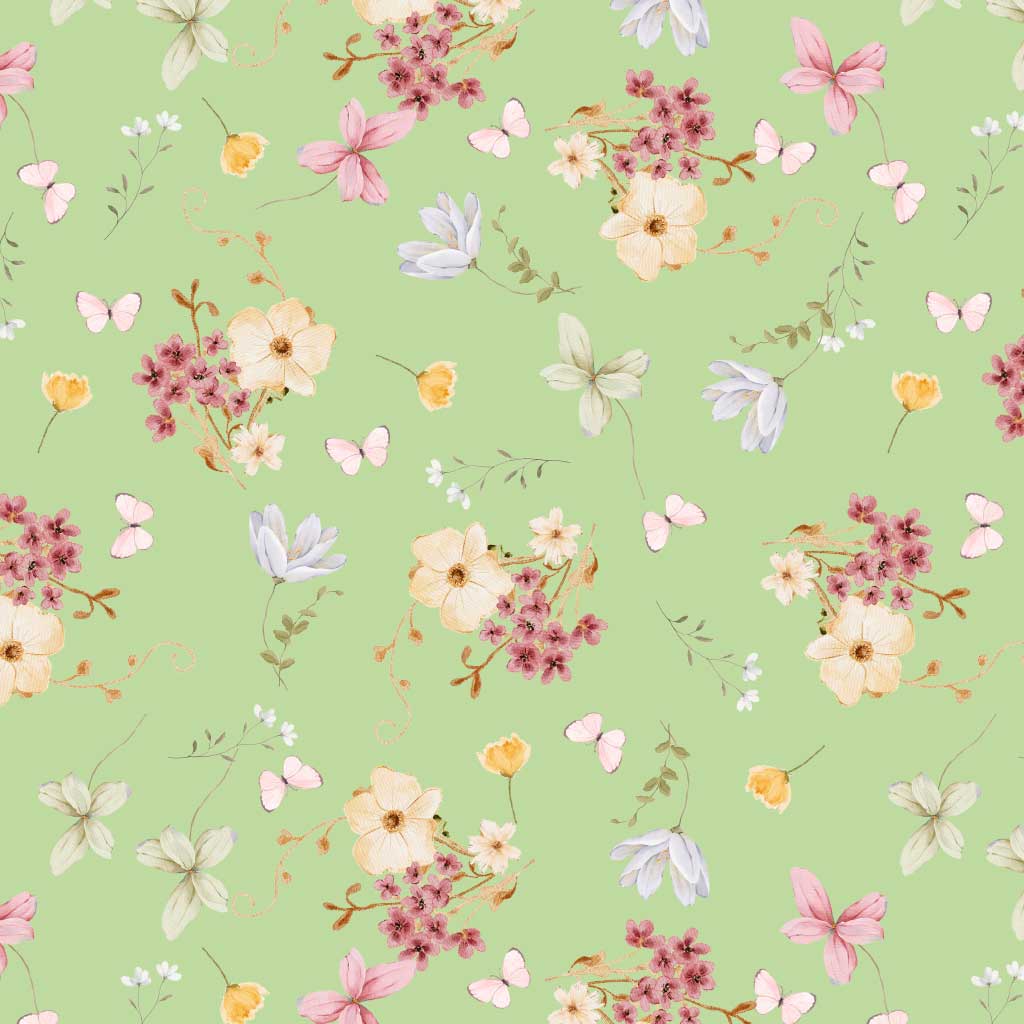 Saída Maternidade Recém-Nascido 4 Peças - Cotton Adapt | Jardim de Primavera