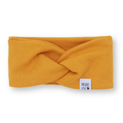 Faixinha de Cabelo Bebê - Algodão Stretch Liso | Mostarda