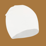 Touca Gorro Bebê/Infantil Unissex - Algodão Liso | Branca