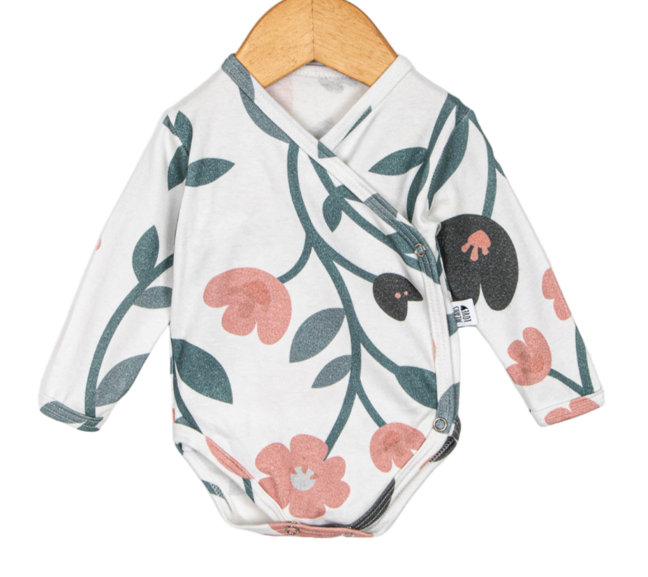 Body Kimono Bebê Recém-Nascido - Floral