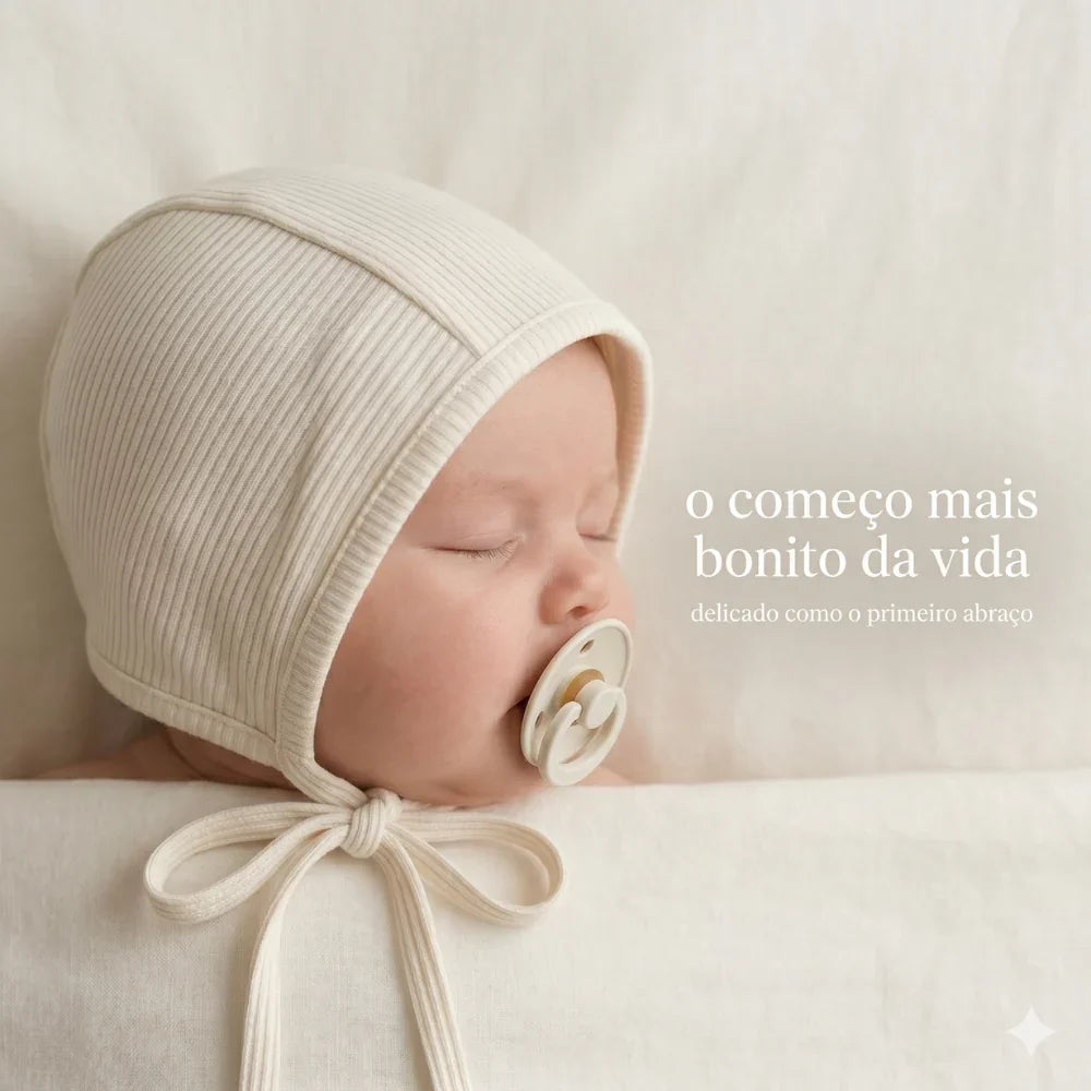Touca Clássica Bloom - Algodão Canelado | Off White