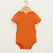 Body Manga Curta - Algodão Premium | Laranja