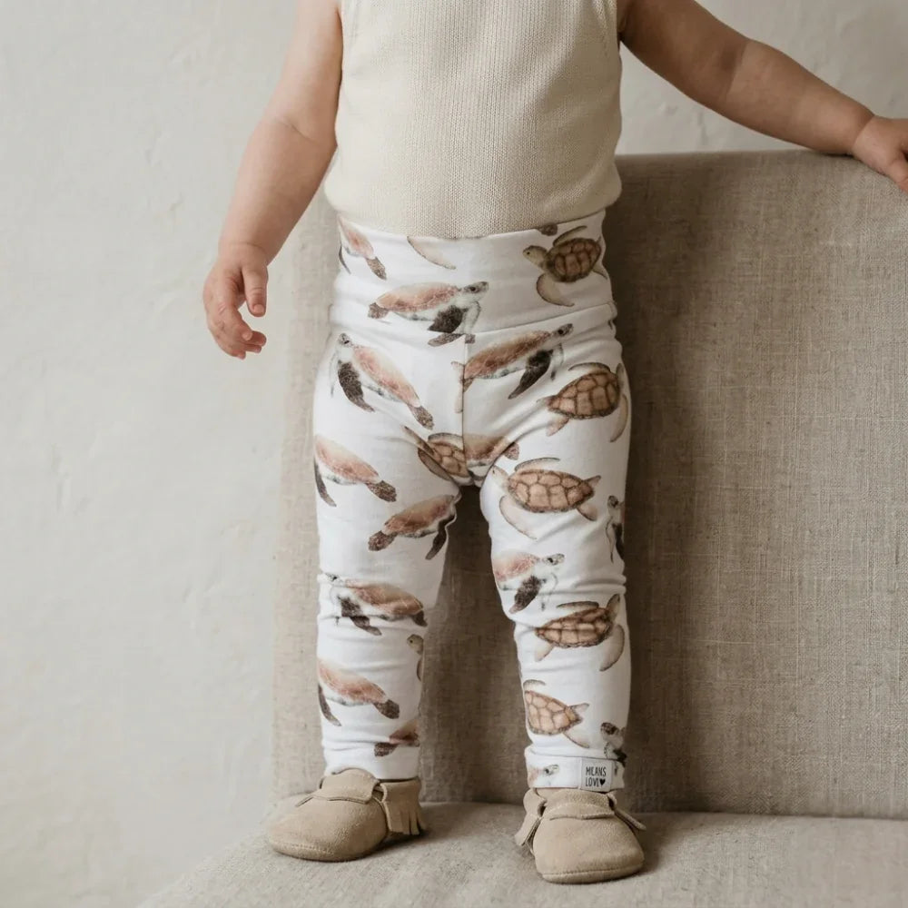 Legging - Algodão Premium | Tartarugas Aquareladas