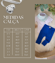 Calça Bebê/Infantil Unissex [Algodão - Estampada] - Laranjinhas