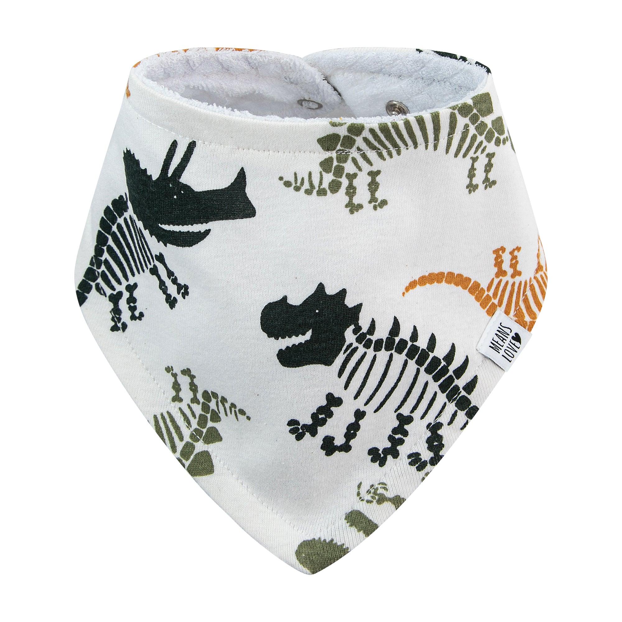 Bandana Babador Bebê Super Absorvente Forro Atoalhado Premium estampa exclusiva fosseis