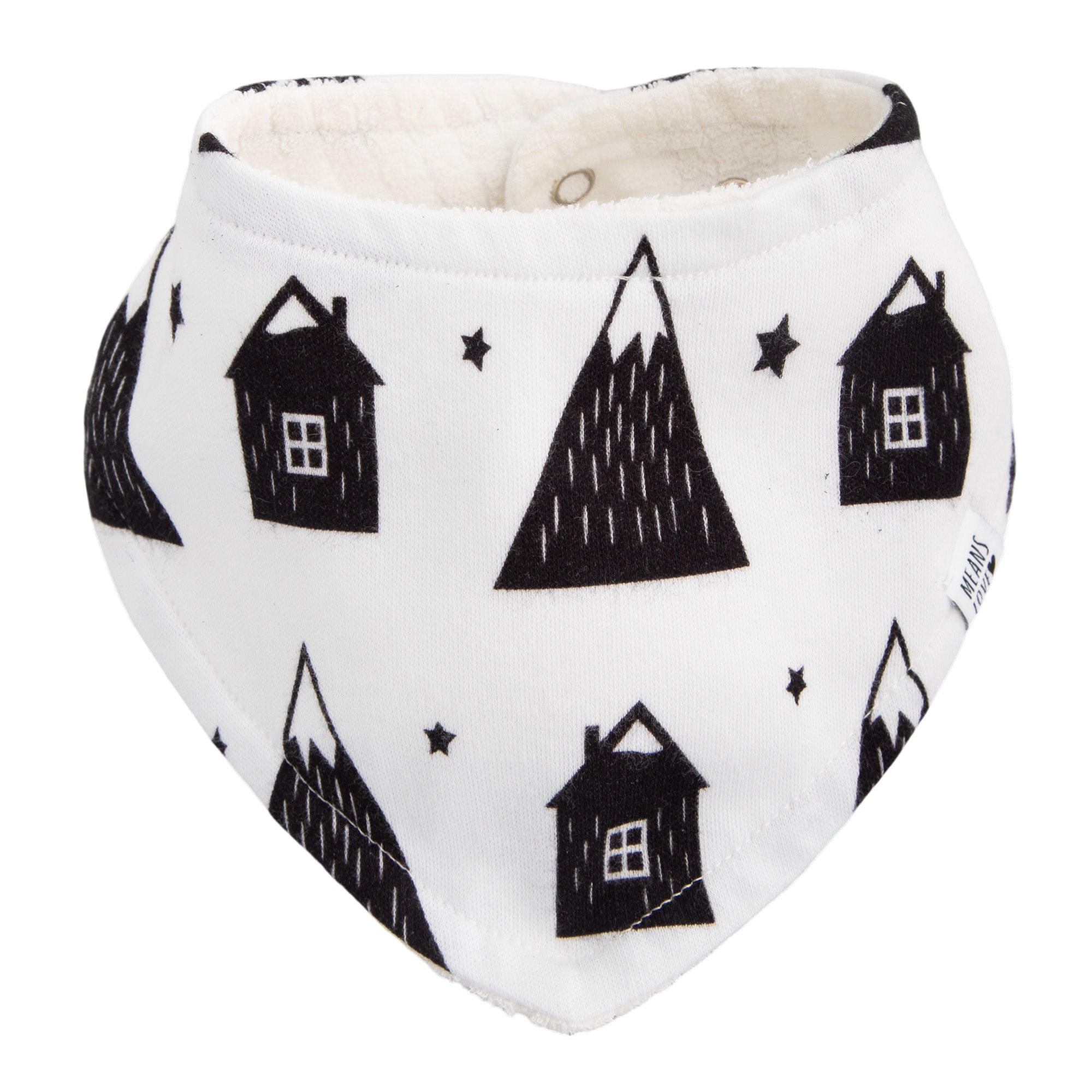 Bandana Babador Bebê Super Absorvente Forro Atoalhado Premium estampa exclusiva vila nordica