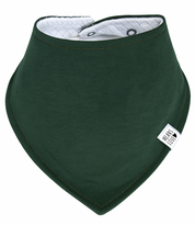 Bandana Babador Bebê Super Absorvente Forro Atoalhado Premium lisa cor verde mate
