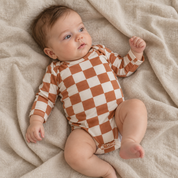 Body Manga Longa - Algodão Premium | Plaid
