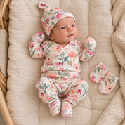 Saída Maternidade Recém-Nascido 4 Peças - Cotton Adapt | Petit Fleur
