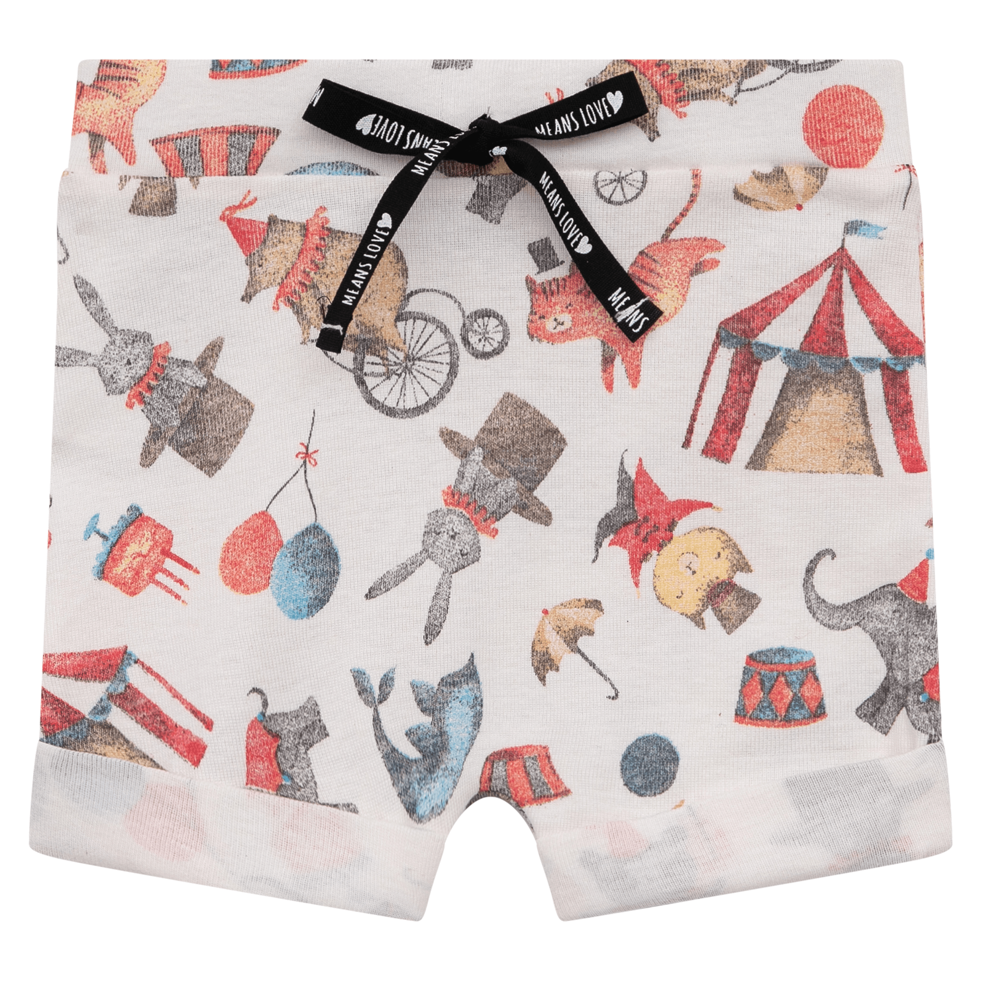 Bermuda Bebê Infantil Menino Algodao Premium Estampa Circus Catalogo 
