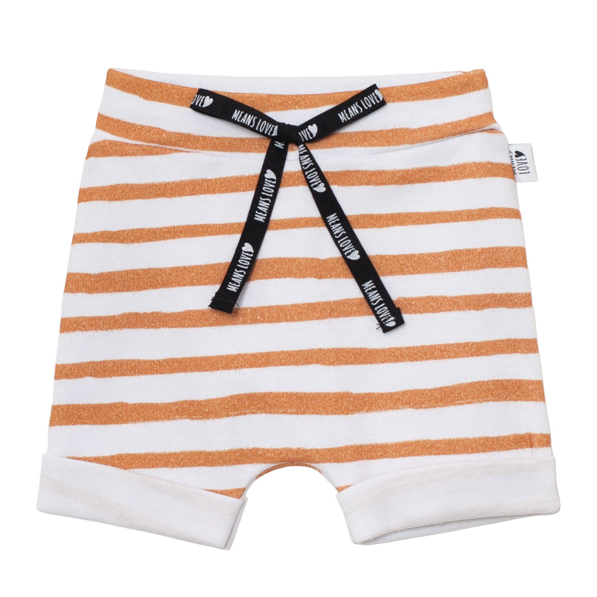 Bermuda Bebê Infantil Menino Algodao Premium Estampa Exlusiva Listras Amarelas  Catalogo 
