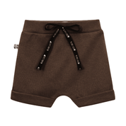 Bermuda Bebê Infantil Menino Algodao Stretch Premium Liso Marrom catalogo