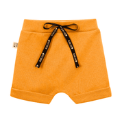 Bermuda bebe infantil algodao premium means love baby cor lisa amarelo