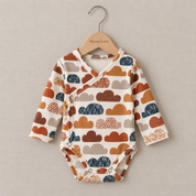 Saída Maternidade Recém-Nascido 4 Peças - Cotton Adapt | Nuvens de Outono