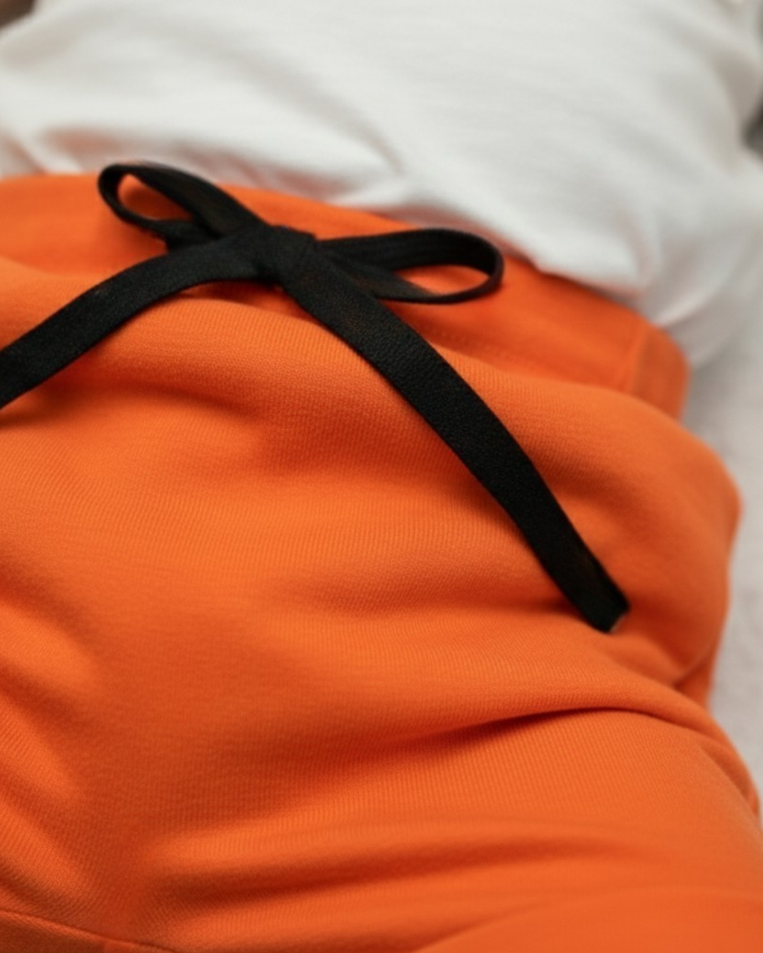 Bermuda Bebê/Infantil Menino – Algodão Premium Liso | Laranja