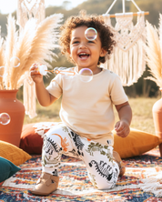 Camiseta Bebê/Infantil Manga Curta Unissex – Malha Algodão Lisa | Off White