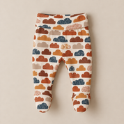 Calça Recém-Nascido à 3 meses com Pezinho – Cotton Adapt | Nuvens de Outono