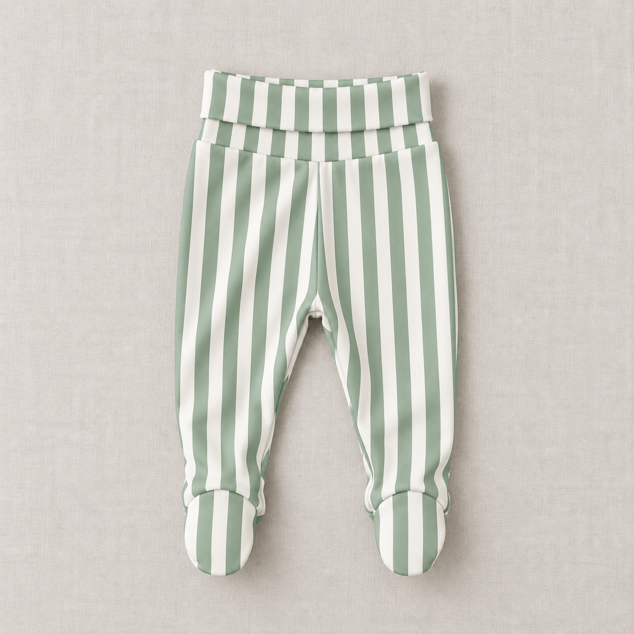 Saída Maternidade Recém-Nascido 4 Peças - Cotton Adapt | Listrado Retrô Salvia