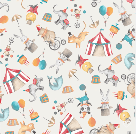 Calça Bebê/Infantil Com Bolsão Unissex [Malha Algodão - Estampada] - Circus