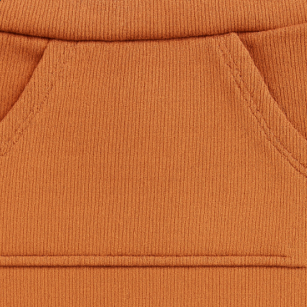 Calça Bebê e Infantil Bolsão Canguru Unissex – Canelado Premium Liso | Ferrugem