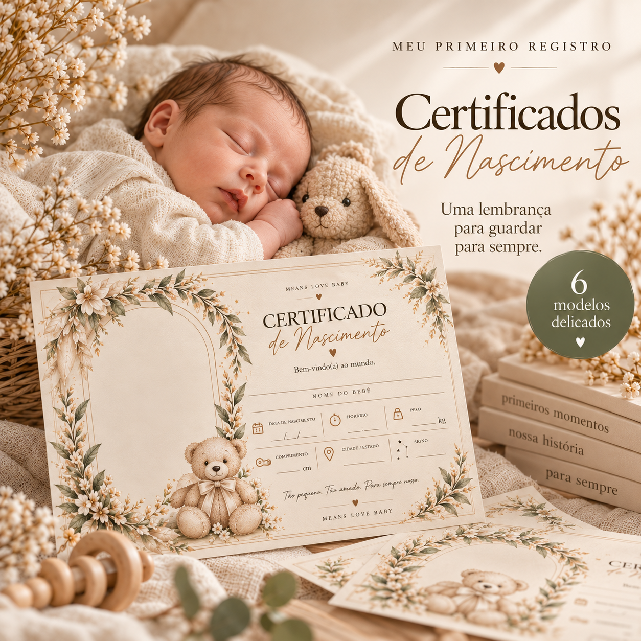 MEU PRIMEIRO REGISTRO — Certificado de Nascimento
