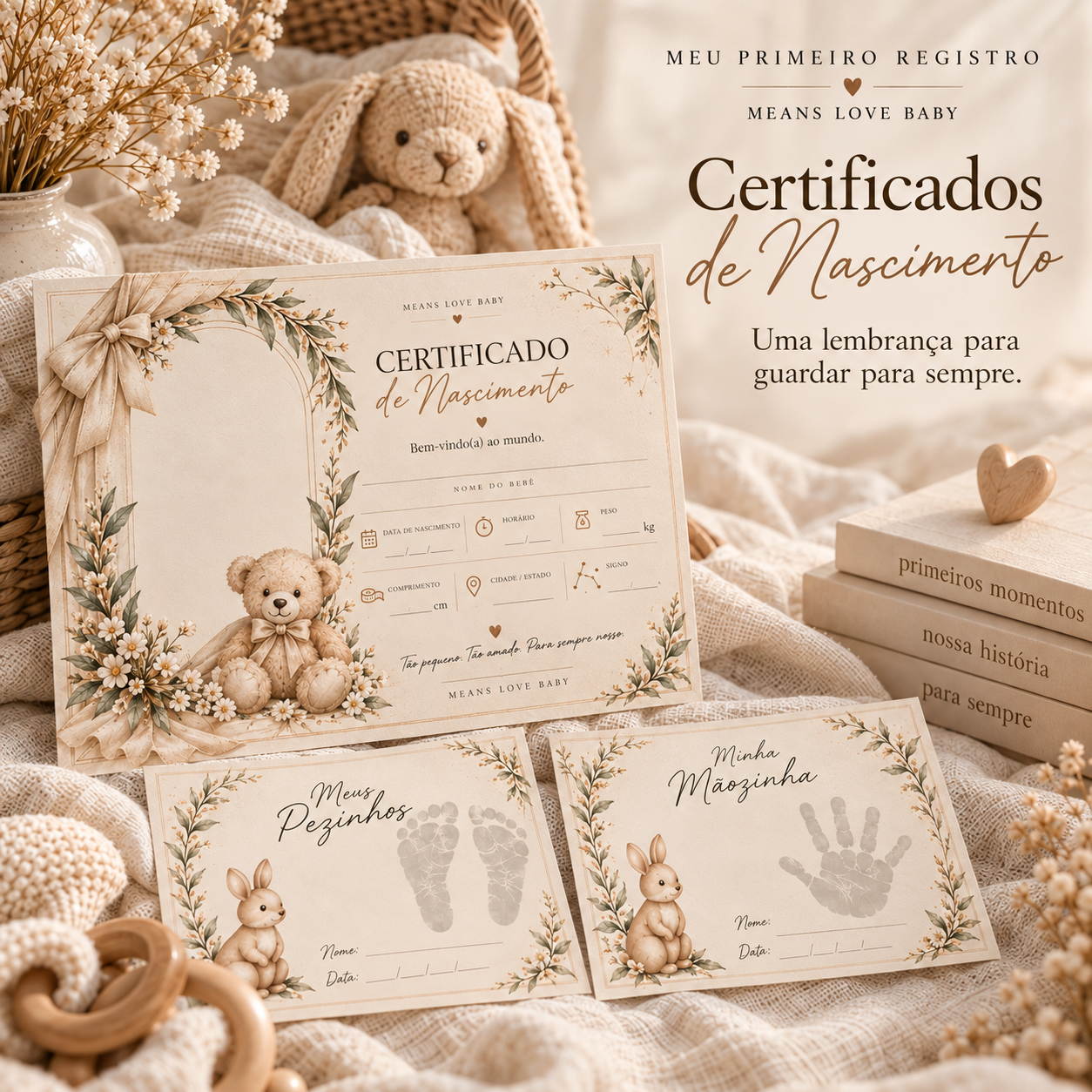 MEU PRIMEIRO REGISTRO — Certificado de Nascimento