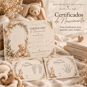MEU PRIMEIRO REGISTRO — Certificado de Nascimento