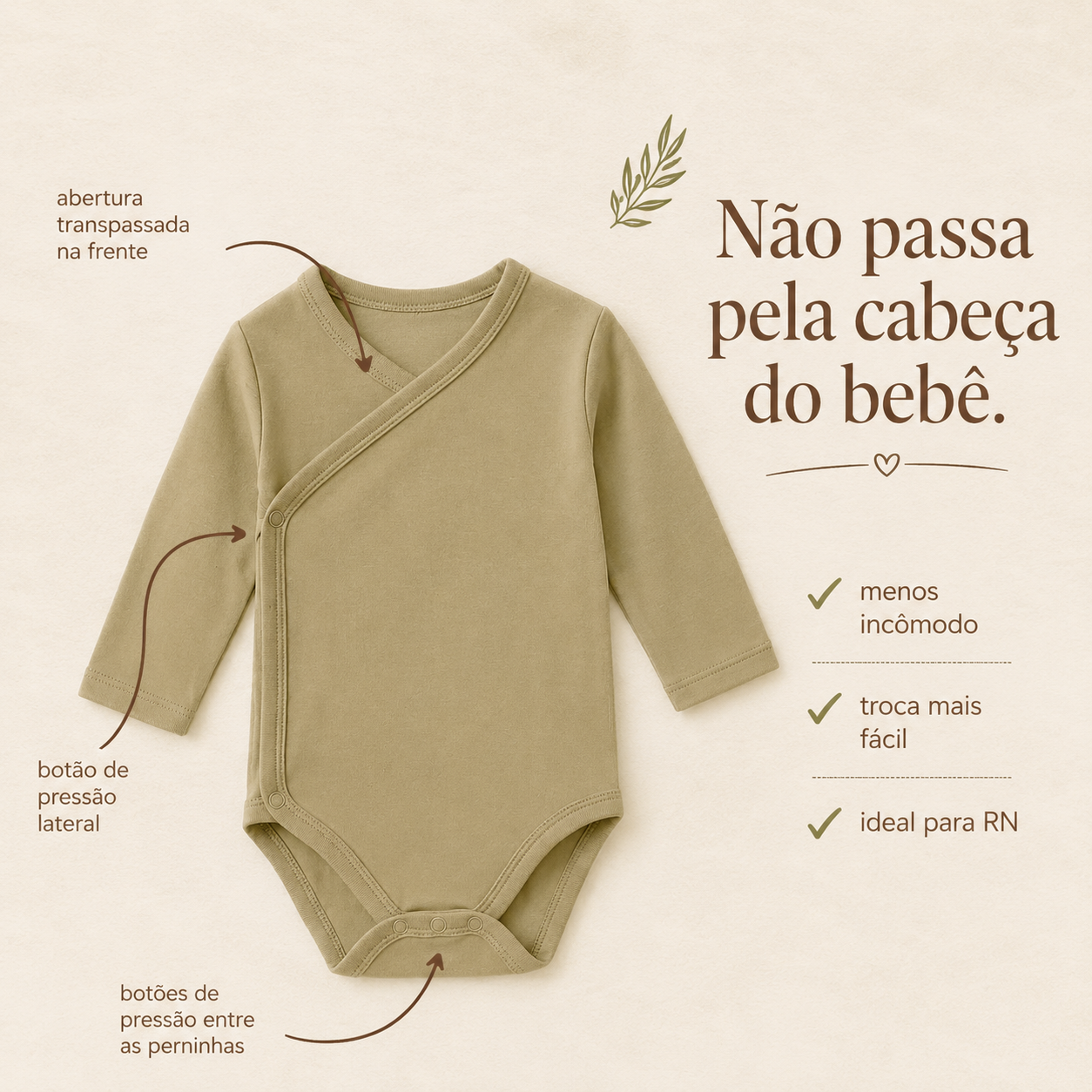 Kit RN Essencial – Look Primeiro Dia | Lemons + Oliva Natural Orgânico