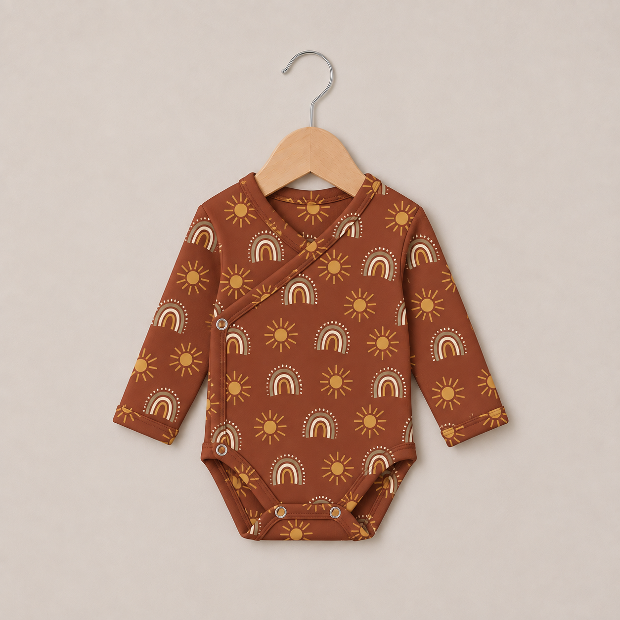 Kit Body Kimono + Calça com Pezinho – Recém-Nascido à 3 Meses | Sunshine
