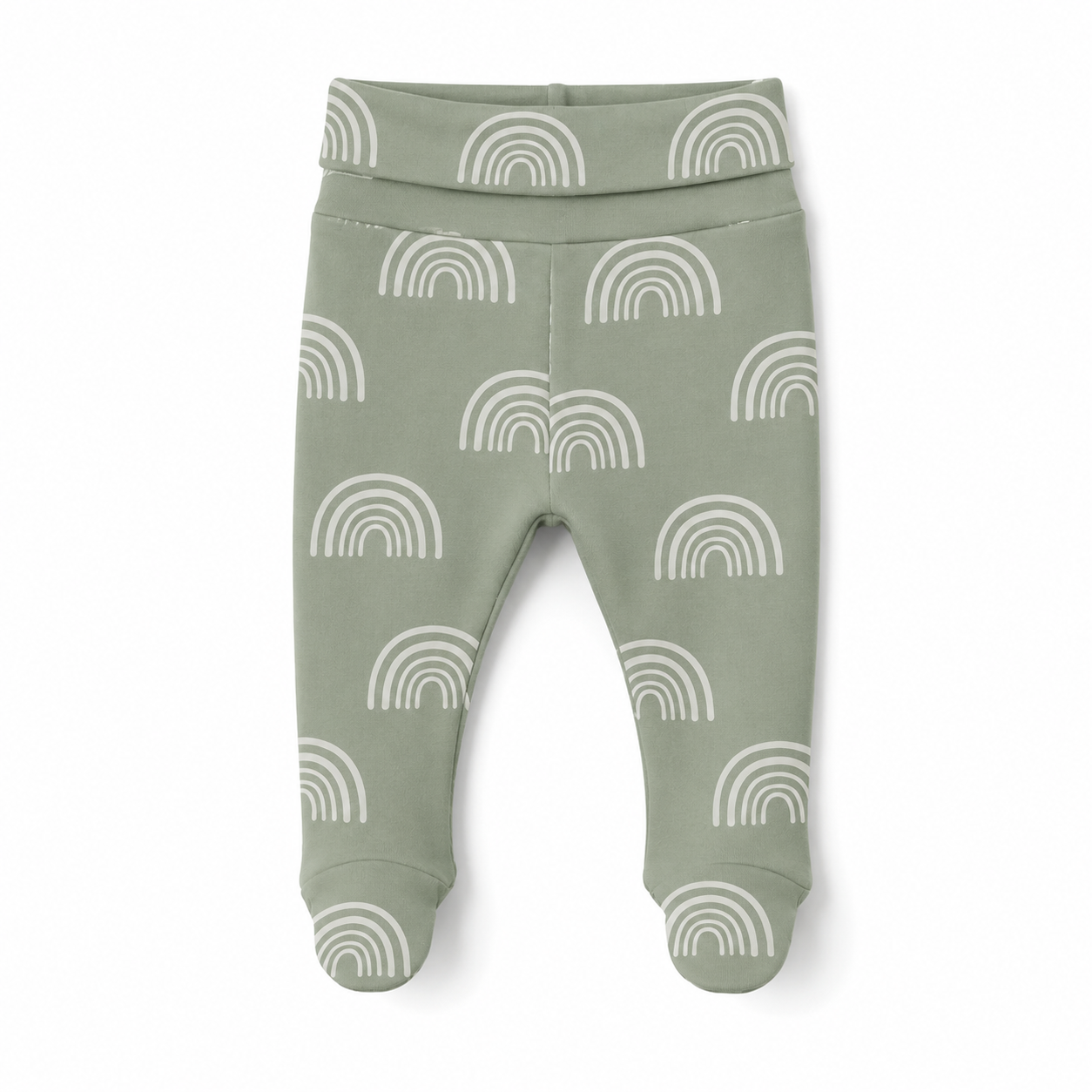 Calça Recém-Nascido à 3 meses com Pezinho – Cotton Adapt | Nordic Rainbow